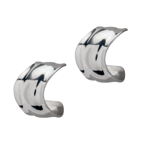Wavy Silver Hoops GZ NW 246