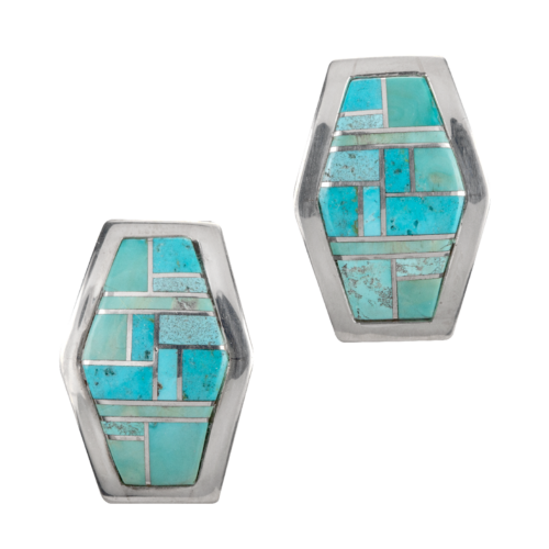 Turquoise Inlay earring GZ NW 819