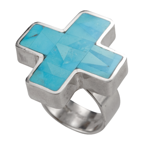 Turquoise Cross Ring GZ NW 984