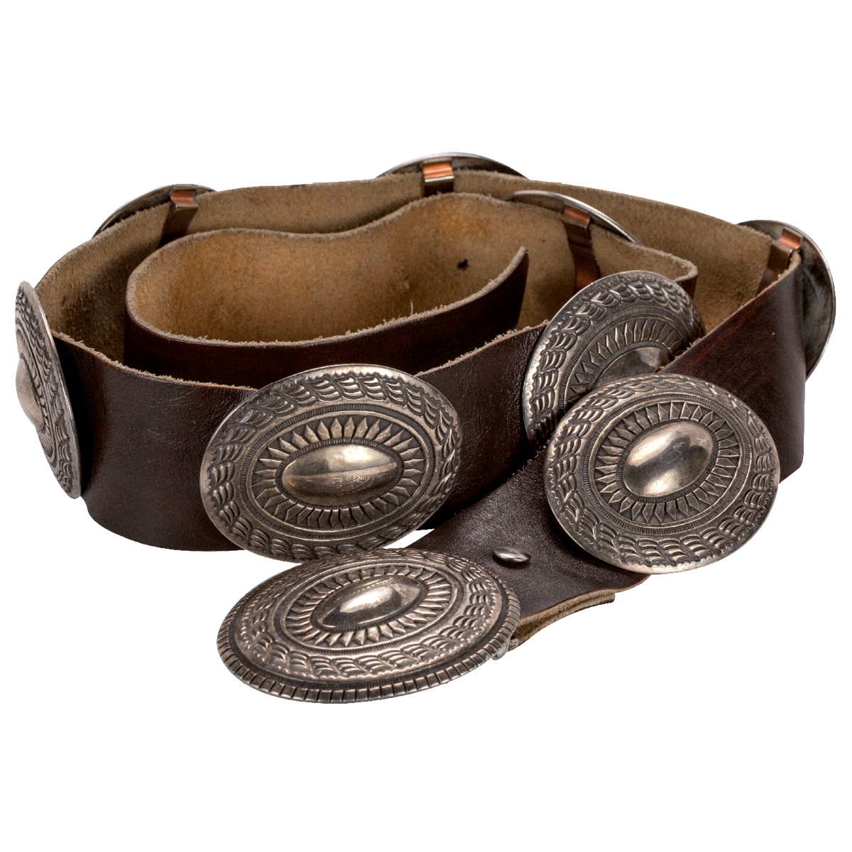 Silver Concho Belt GZ NW 1429 - Gertrude Zachary