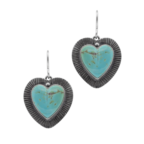 Turquoise Heart Earring GZ NW 2388