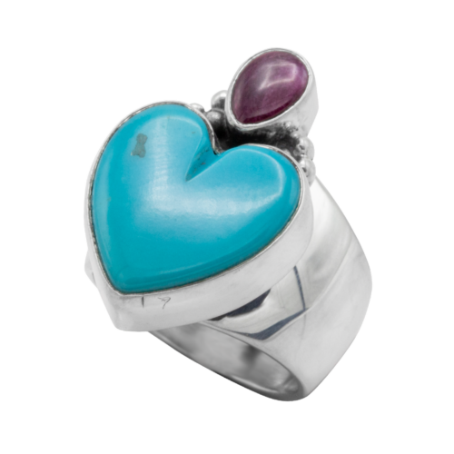 Turquoise Heart Ring GZ NW 2493