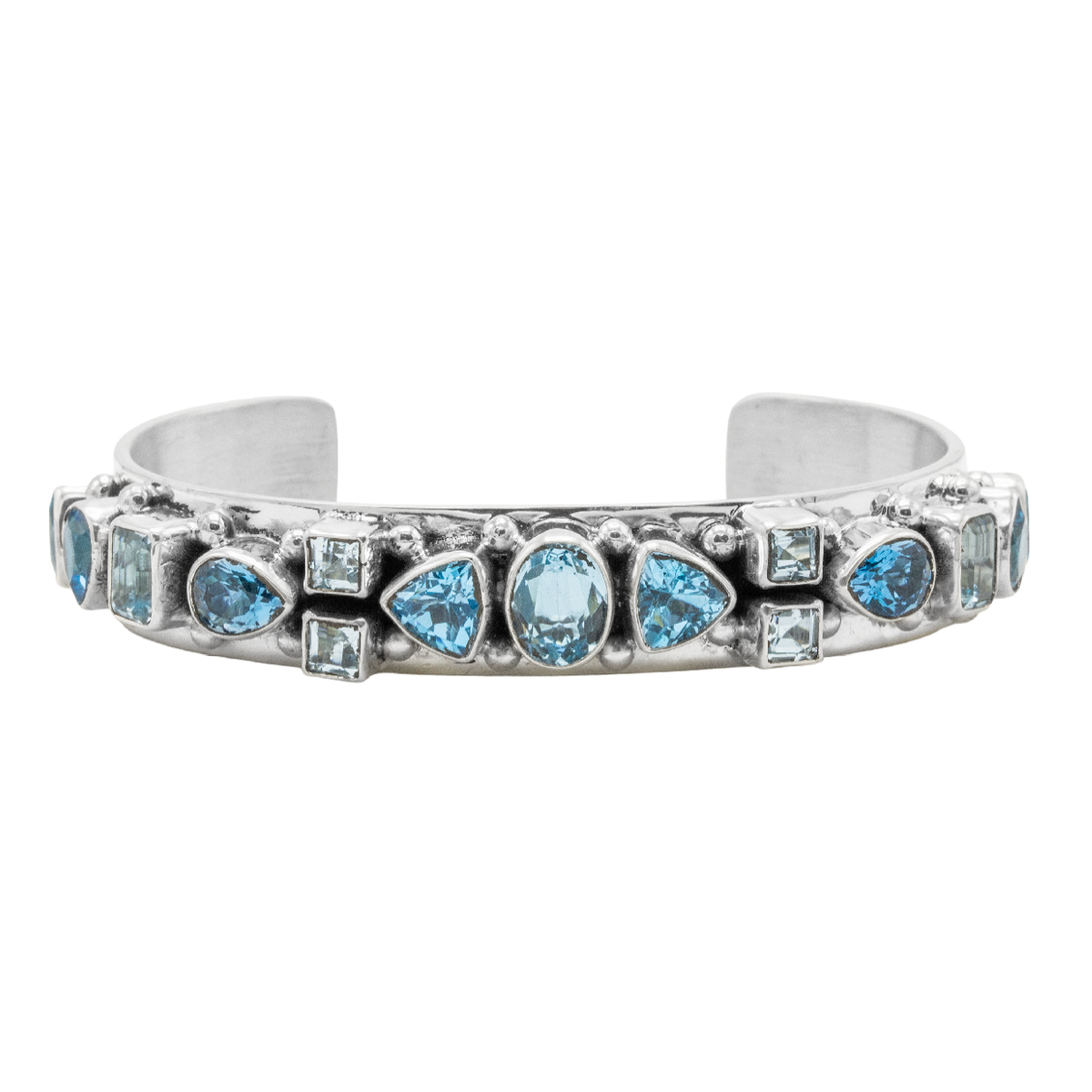 Blue Topaz Cuff GZ NW 3023 - Gertrude Zachary