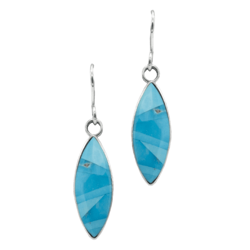 Inlay Sleeping Beauty Turquoise Earrings GZ NW 5281