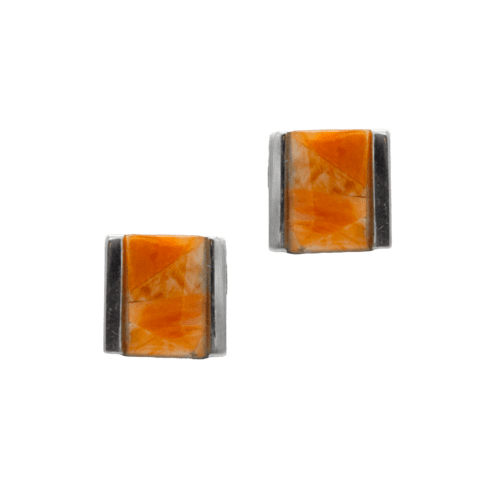 Inlay Spiny Oyster Earrings GZ NW 5280