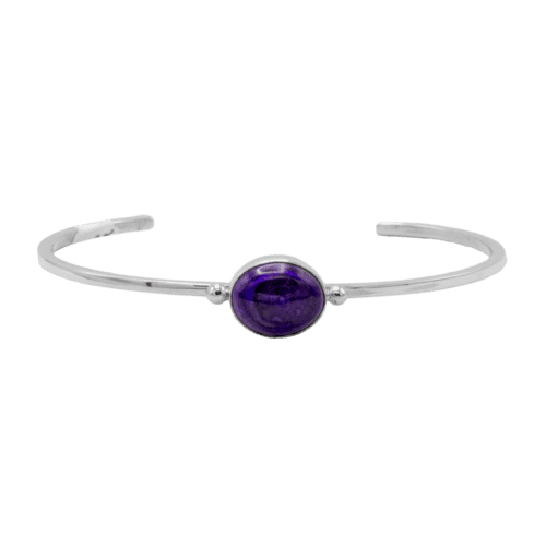 1 Stone Sugilite Cuff Bracelet GZ NW 5369