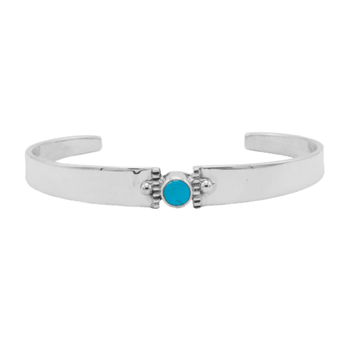1 Stone Turquoise Cuff Bracelet GZ NW 5357