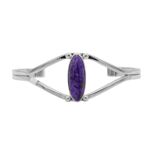 1 Stone Sugilite Cuff Bracelet GZ NW 5368