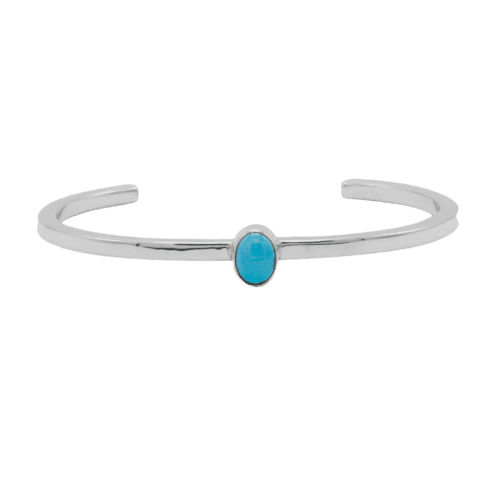 1 Stone Turquoise Cuff Bracelet GZ NW 5367