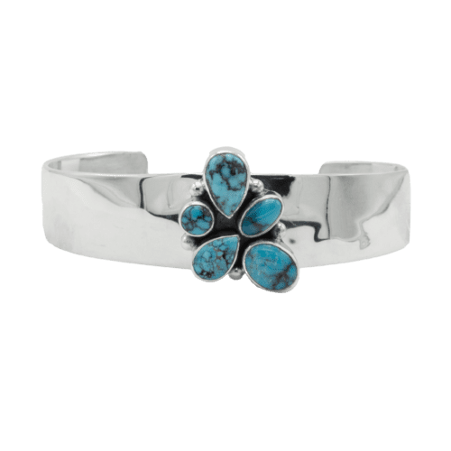 5 Stone Turquoise Cuff Bracelet GZ NW 5342