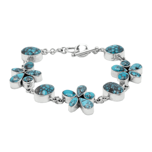 Multi-stone Turquoise Link Bracelet GZ NW 5307