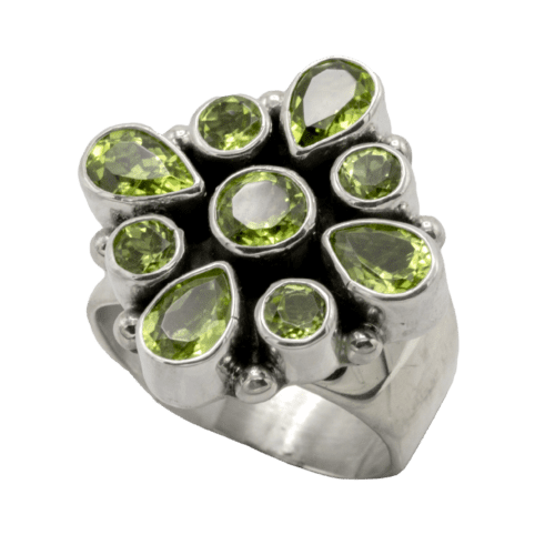 Multi-stone Peridot Ring GZ NW 5327
