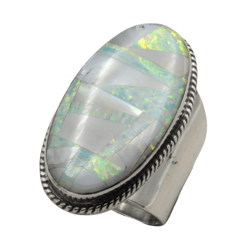 Inlay Opal & MOP Ring GZ NW 5348