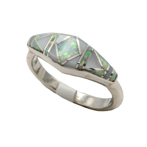 Inlay Opal & Mother of Pearl Ring GZ NW 5344