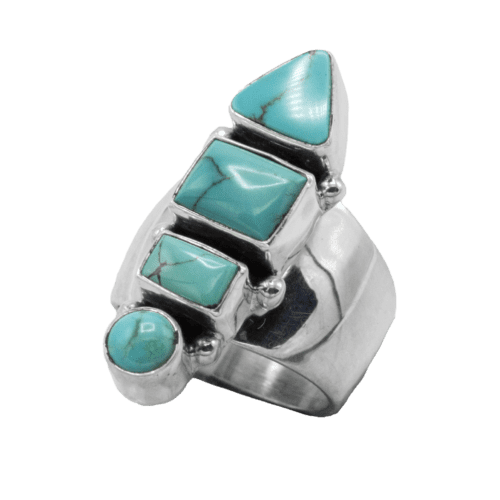 4 Stone Turquoise Ring GZ NW 5337