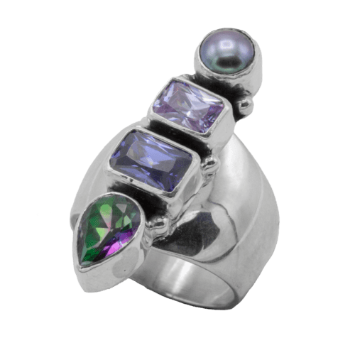 Multi-stone FWP & Gemstone Ring GZ NW 5332