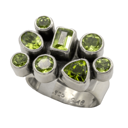 Multi-stone Peridot Ring GZ NW 5324