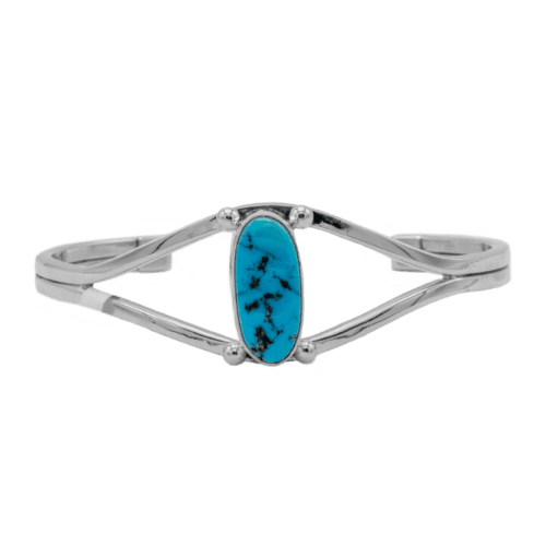 1 Stone Sleeping Beauty Turquoise Cuff Bracelet GZ NW 5370