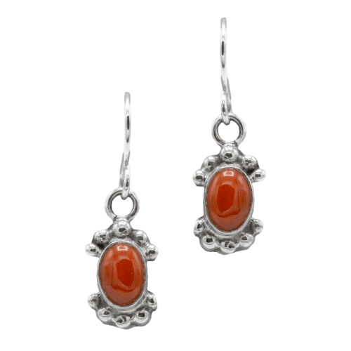 1 Stone Coral Earrings GZ NW 5304