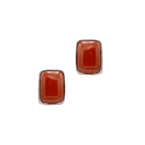 1 Stone Coral Earrings GZ NW 5301