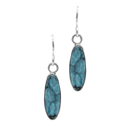 1 Stone Turquoise Earrings GZ NW 5300