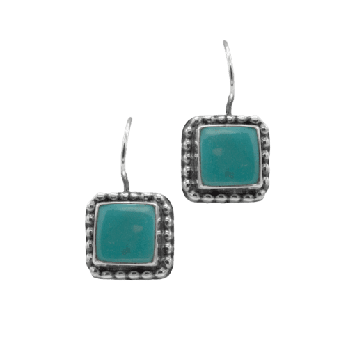 SS & Turquoise Earrings GZ NW 5298