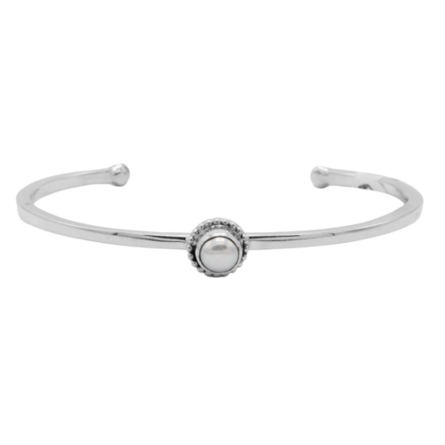 Sterling Silver and 1 Stone FWP Cuff Bracelet GZ NW 5469