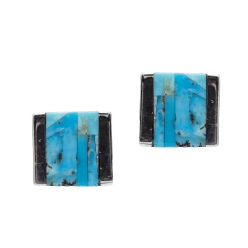 Inlay Sleeping Beauty Turquoise Earrings GZ NW 5398
