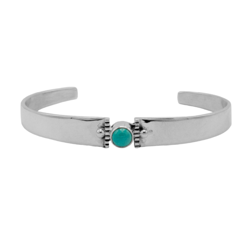 1 Stone Turquoise Cuff Bracelet GZ NW 5467