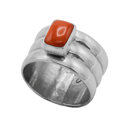 1 Stone Coral Ring GZ NW 5456