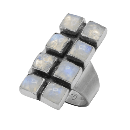 8 Stone Moonstone Ring GZ NW 5454