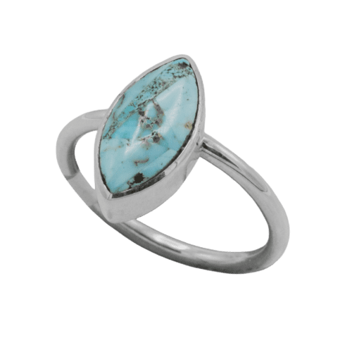 Inlay Dry Creek Turquoise Stackable Ring GZ NW 5414