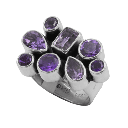 Multi-stone Amethyst Ring GZ NW 5447