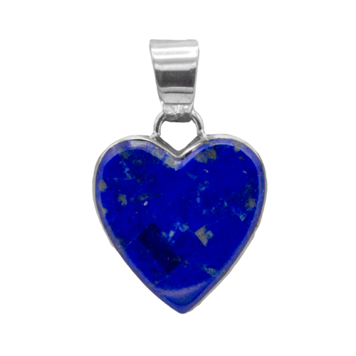 Inlay Lapis Heart Pendant GZ NW 5428
