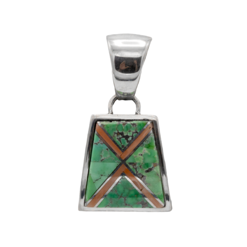 Inlay Carico and Pink Coral Pendant GZ NW 5421