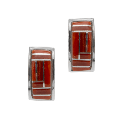Inlay Coral Earrings GZ NW 5415