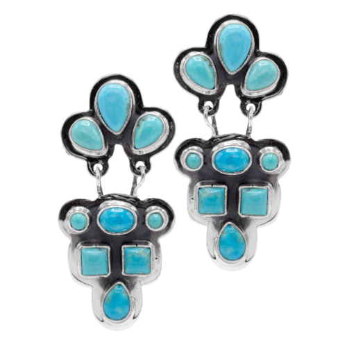 Kingman and Campitos Turquoise Earrings GZ NW 5414