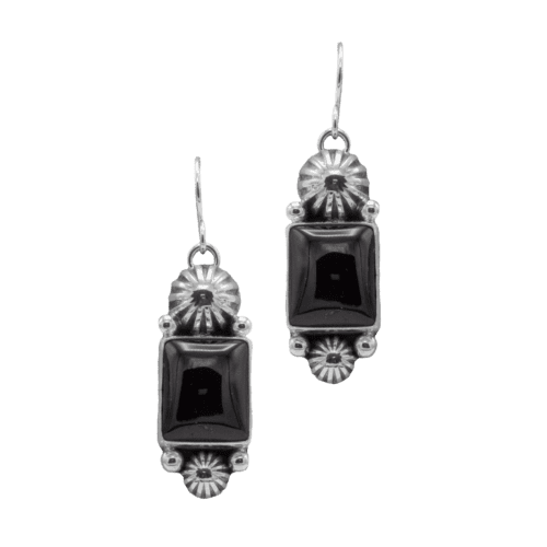 Sterling Silver and Onyx Earrings GZ NW 5491