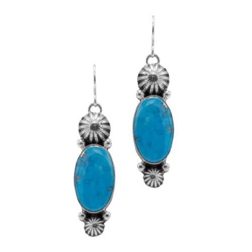 Morenci Turquoise Earrings GZ NW 5481