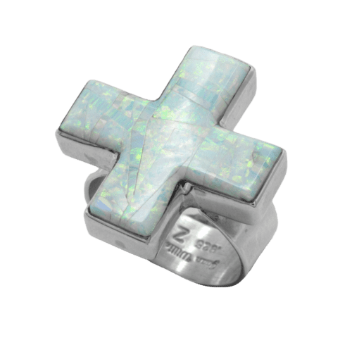 Inlay Opal Cross Ring GZ NW 5549
