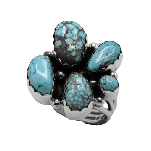 5 Stone #8 Turquoise Ring GZ NW 5543