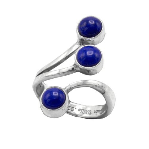 3 Stone Lapis Ring GZ NW 5532
