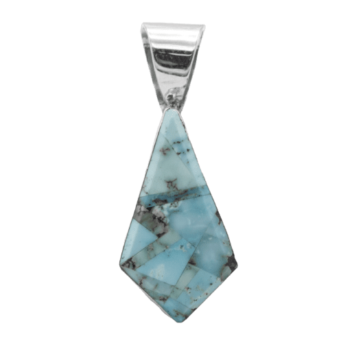 Inlay Dry Creek Turquoise Pendant GZ NW 5525