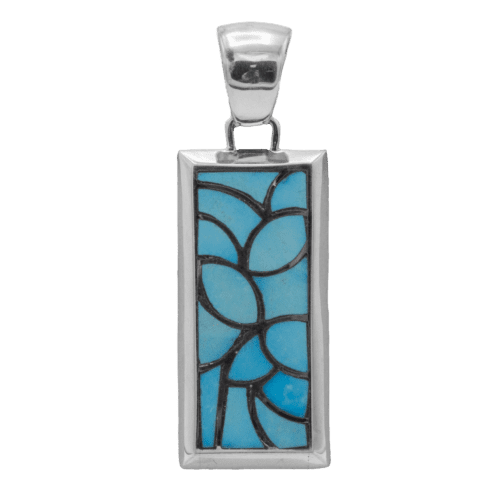 Inlay Sleeping Beauty Swirl Pendant GZ NW 5521