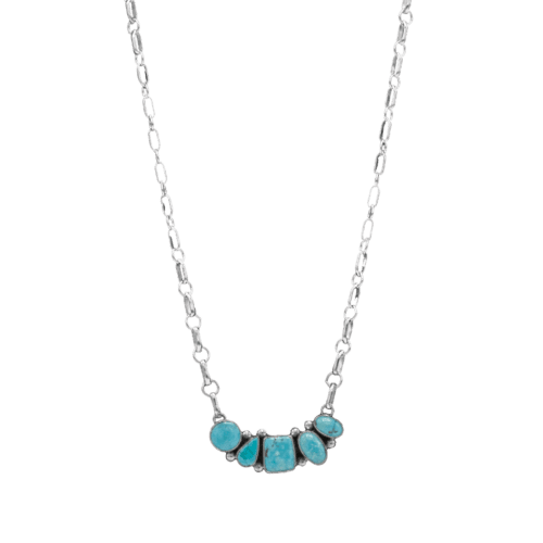 5 Stone Turquoise Mountain Necklace GZ NW 5575
