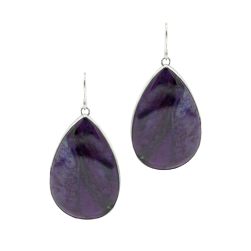 Sugilite Teardrop Earrings GZ NW 5567
