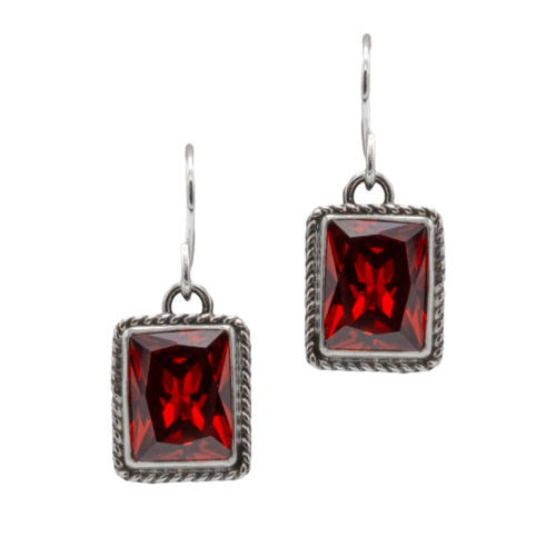 1 Stone Orange CZ Earrings GZ NW 5512