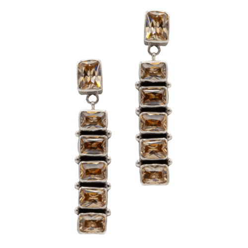 6 Stone Moonspell CZ Earrings GZ NW 5509