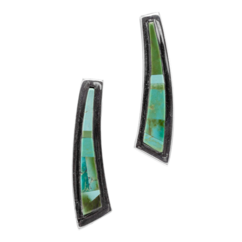 Inlay Persian Turquoise Earrings GZ NW 5505