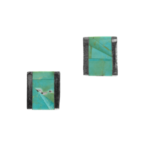 Inlay Persian Turquoise Earrings GZ NW 5499